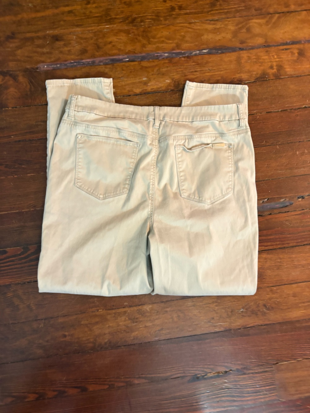 Chicos so slimming girlfriend ankle khaki pants jeans size 12 - Picture 5 of 5